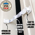 Door Buddy Adjustable Pet Door Latch for Cats - Grey, Dog Proof Litter Box & Feeding Station
