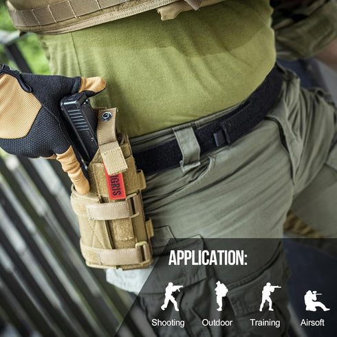 OneTigris Right Handed Nylon Gun Holster for Most Compact Medium Full Size Pistols