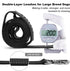 Laqibak Heavy Duty Dog Leash, Double-Sided Reflective, 6 FT with Double Handle, Lockable Safety Carabiner for Medium &