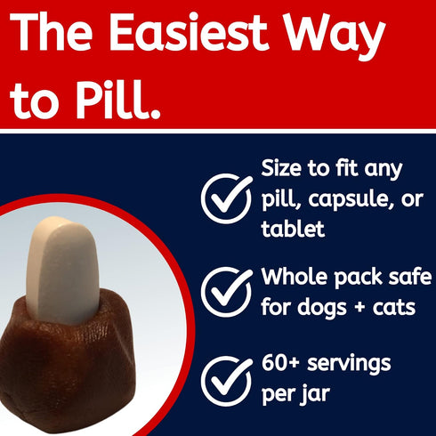 Easy Pill Ultra Pet Treat Wrap, Hypoallergenic Pocket for Dogs and Cats, Peanut Butter and Cheese Flavor