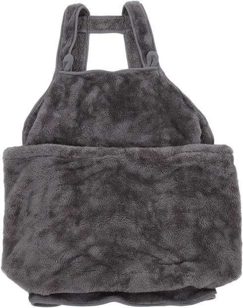 Cat Sling Carrier Bag, Warm Plush Hands-Free Shoulder Apron Bag for Small Dogs and Cats