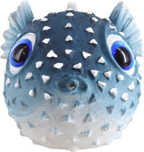 Underwater Treasures Blue Puffer Decoration