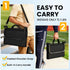 Stadium Seats with Back Support, Padded Bleacher Chairs with Back and Cushion with Shoulder Strap, Portable Folding