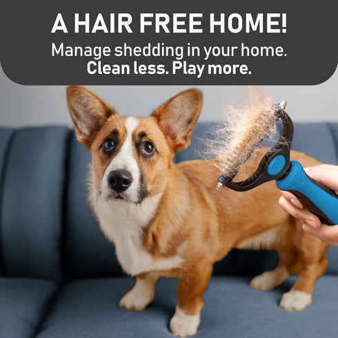 Maxpower Planet Pet Grooming Brush and 2X Grooming Gloves Combo, Double Sided Dematting Brush for Dogs and Cats