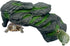 Resin Turtle Basking Platform, Turtles Rock Dock Climbing Ramp Cave Hideout Decor for Small Lizards, Frogs, Snakes,