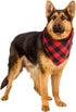 Bememo 4 Pack Christmas Dog Bandanas, Classic Buffalo Plaid Pet Bandana Scarfs for Small Medium Large Pets