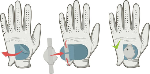 Original Stroke Counter with Universal Fastener for Golf Glove