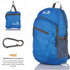 Outlander Packable Handy Lightweight Travel Hiking Backpack Daypack - Dark Blue-L