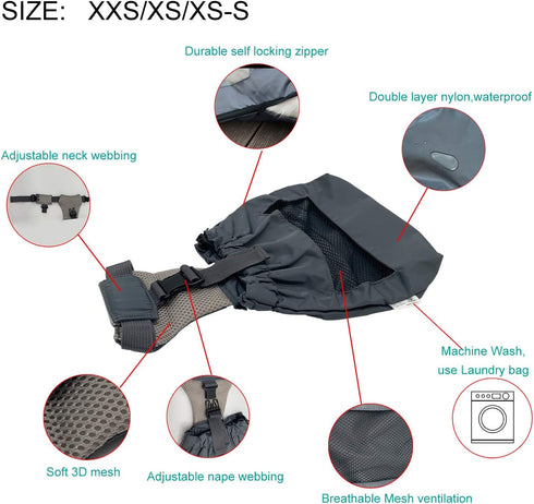 Dog Drag Bag, Durable Indoor Alternative for Paralyzed Disabled Dogs, Protects Chest and Limbs (L)