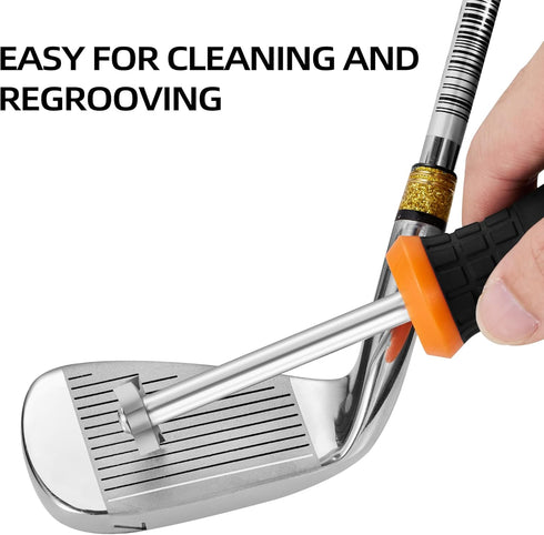 Sukiise Golf Club Groove Sharpener, Re-Grooving Tool and Cleaner for All Irons Pitching Sand Lob Gap and Approach