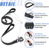 Strong Heavy Duty Dog Leash - 6ft Reflective Nylon Training Leash with Soft Padded Double Handle for No Pull Walks