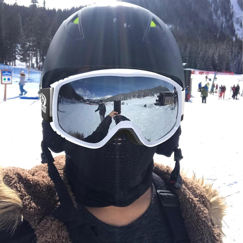 OTG Ski Goggles - Over Glasses Snowboard Goggles for Men Women Adult & Youth by findway