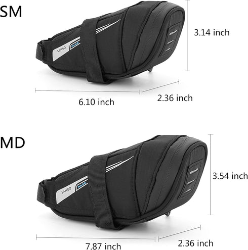 Roswheel Race Series 131432 Ultralight Bike Saddle Bag, Bicycle Under Seat Pouch Cycling Wedge Pack for Road Bike, 0.4
