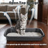 3 Pack 23" Tlence Low Entry Cat Litter Box, Open Top Pet Litter Pan for Kitten, Extra Large Senior Cat Travel Toilet