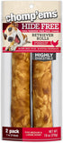 CHOMP 'EMS Chicken Hide Free Dog Chews, Rawhide Free, No Hide Alternative Chew Treat, 7", 2 Count