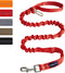 AUROTH Heavy Duty Bungee Dog Leash for Large Breed Dogs, No Pull with Car Seat Belt, 2 Padded Handles