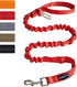 AUROTH Heavy Duty Bungee Dog Leash for Large Breed Dogs, No Pull with Car Seat Belt, 2 Padded Handles