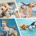 Doglay Shark Dog Life Jacket, Adjustable Pet Flotation Vest for Small Medium Large Dogs, High Buoyancy