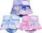 Reusable Dog Diapers Female, 3 Pack Washable Doggie Diaper with Skirt Pastel