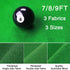 6 7/8/9 3 Boshen Billiard Cloth Pool Table Felt Cloth with Cloth Strips for Foot Table Fast Pre-Cut Rails, Fabrics