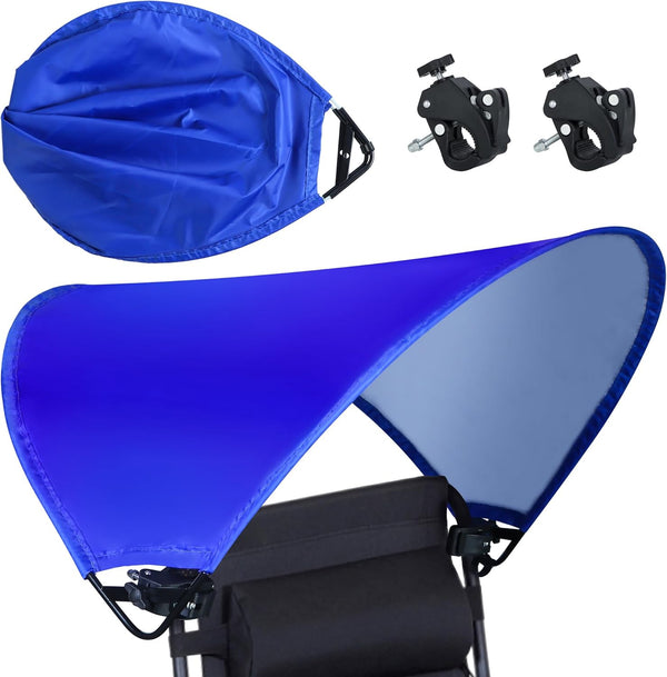 Atvkov Beach Chair Canopy Foldable Chair Umbrella Sun Shade Attachment for Beach Camping