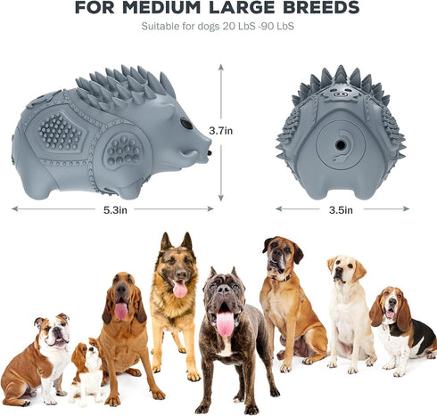 Indestructible Dog Chew Toys for Large Dogs | Tough Durable Squeaky Interactive Toys, Teeth Chew Toy for Medium Large
