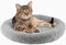 PETLESO Cat Bed for Indoor Cats, Round Washable Bed for Small Puppy Cats Rabbit, Basic Pet Mat, Medium