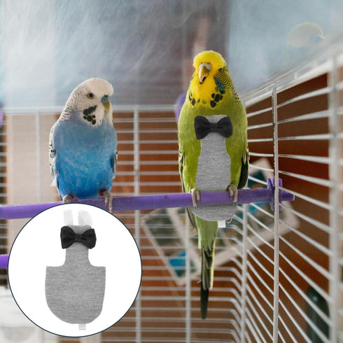 4Pcs balacoo Washable Bird Diapers Reusable Lightweight Flight Suit Liners Breathable Skin-Friendly Bird Costume