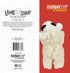 Multipet Lamb Chop Dog Plush Toy, Squeaky Toy for All Dogs, Extra Soft Plush, 6", Cream