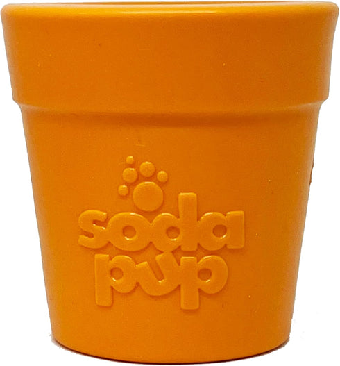 SodaPup Flower Pot - Durable Dog Treat Dispenser & Chew Toy Made in USA from Non-Toxic Rubber for Mental Stimulation