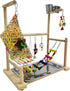 kathson Parrot Playstand Bird Playground Conures Play Stand Wood Perch Gym Playpen Ladder Parakeets Cage Accessories