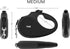 TUG 360° Tangle-Free Retractable Dog Leash, 16 ft Strong Nylon Tape, Anti-Slip Handle, One-Handed Brake, Medium,