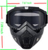 Paintball Mask Anti Fog, Airsoft Full Face Tactical Mask with Removable Goggles