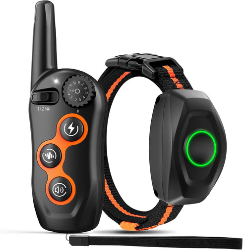 IPX7 Waterproof Dog Training Collar with Remote, 1300ft Range, 3 Training Modes Beep Static Vibration for Small Medium