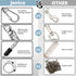 Jenico Dog Tie Out Cable: 10 ft Heavy Duty Chain Leash for Yard, Outside for Small Large Dogs Up to 500 lbs