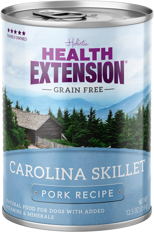 Health Extension Wet Dog Food Geo Carolina Skillet Pork Recipe, 12.5 oz, All Life Stages, Non-GMO