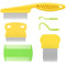 Cat & Dog Comb Set, Fine Tooth Grooming Comb for Dandruff and Hair Removal (Yellow)