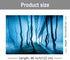 Double-Sided 3D Stone & Trees Fish Tank Background Paper | 19" x 48" Aquarium Background Picture