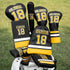 Golf Headcovers, Premium Leather Driver Fairway Wood Hybrid Covers with Number Tags
