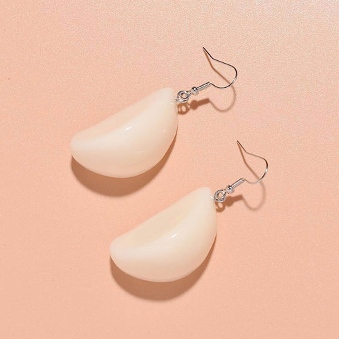 BTAKANPP 3D Studs for Ears Food Play Garlic Earrings Personalised Sweet Creative Vegetable Earrings Ear Studs
