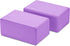 Signature Fitness Set of 2 High Density Yoga Blocks, 9"x6"x4" Each, Multiple Colors