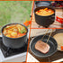 Gutsdoor Camping Cookware Set, Lightweight Stackable Non-Stick Cooking Equipment with Storage Bag for Outdoor