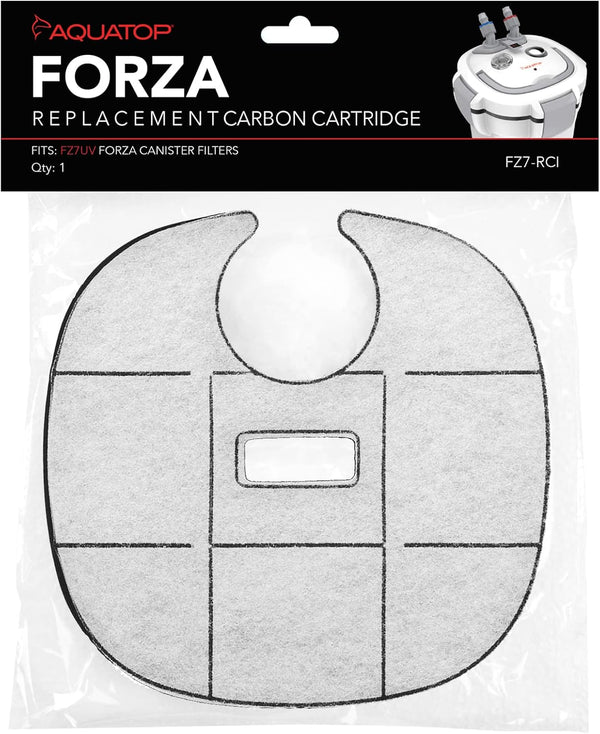 Aquatop Replacement Carbon Cartridges for Forza FZ7 Canister Filters, Keeps Water Crystal Clear