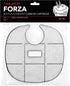 Aquatop Replacement Carbon Cartridges for Forza FZ7 Canister Filters, Keeps Water Crystal Clear