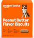 Amazon Basics Crunchy Dog Biscuits Peanut Butter Flavor Dog Treats 5 lb.