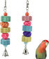 2 Pack Parakeets Parrot Chewing Toy, Bird Beak Grinding Stone Lava Calcium