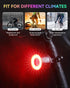 ONVIAN Colorful Bike Tail Light with Turn Signals, USB Rechargeable, 15 Light Modes, 7 Colors, Waterproof Cycling Safety