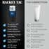 Racket Tac Clear Tennis Grip Lotion - Grip Enhancer for Tennis, Pickleball, Racquetball, Badminton