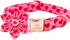 Lionheart glory Valentine's Day Dog Collar with Flower, Hearts Design for X-Small Dogs, Spring Puppy Collar
