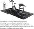 Large Exercise Mat for Home Gym, Treadmill, Bike, Cardio, Weightlifting, Non-Slip Rubber Workout Mat